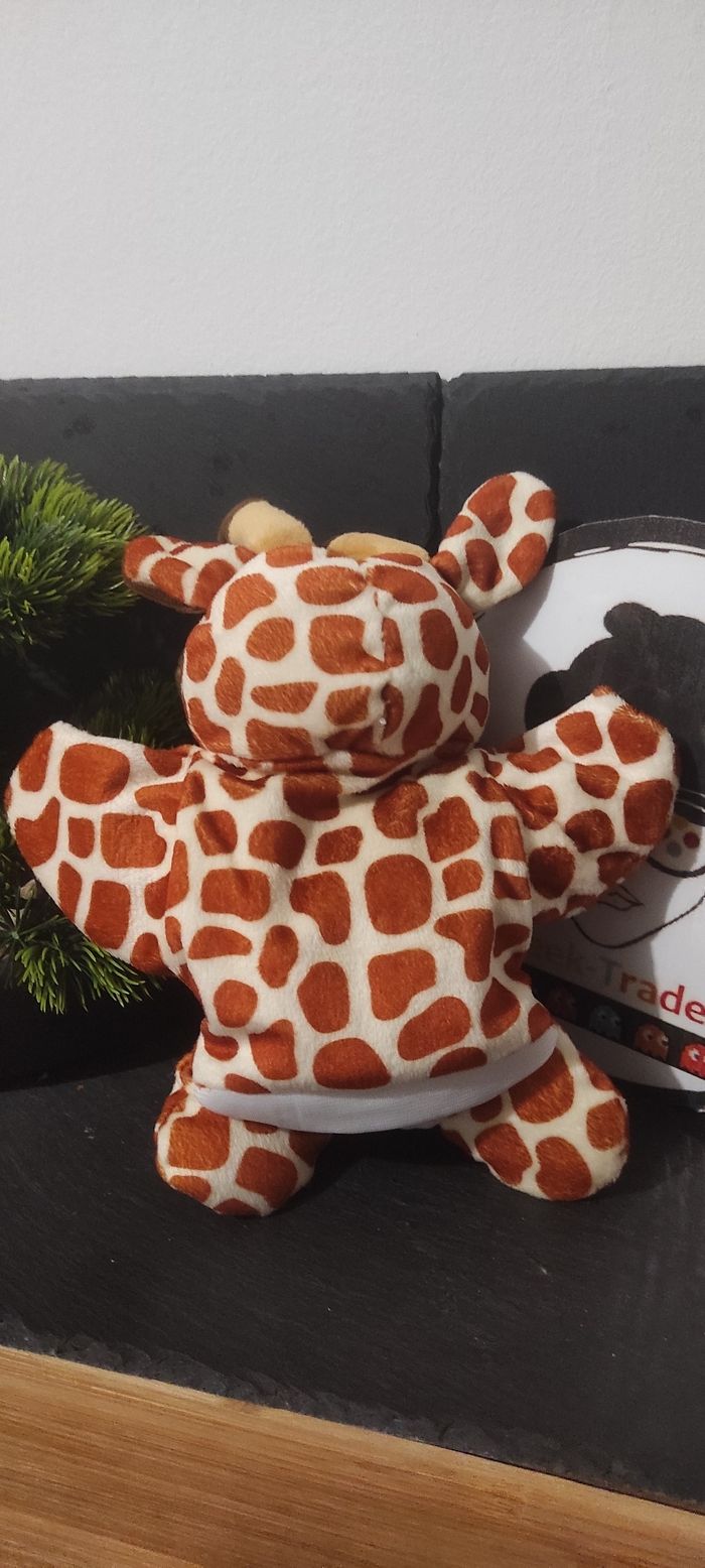doudou marionette peluche Girafe maisons du monde beige marron Jaune - photo numéro 2