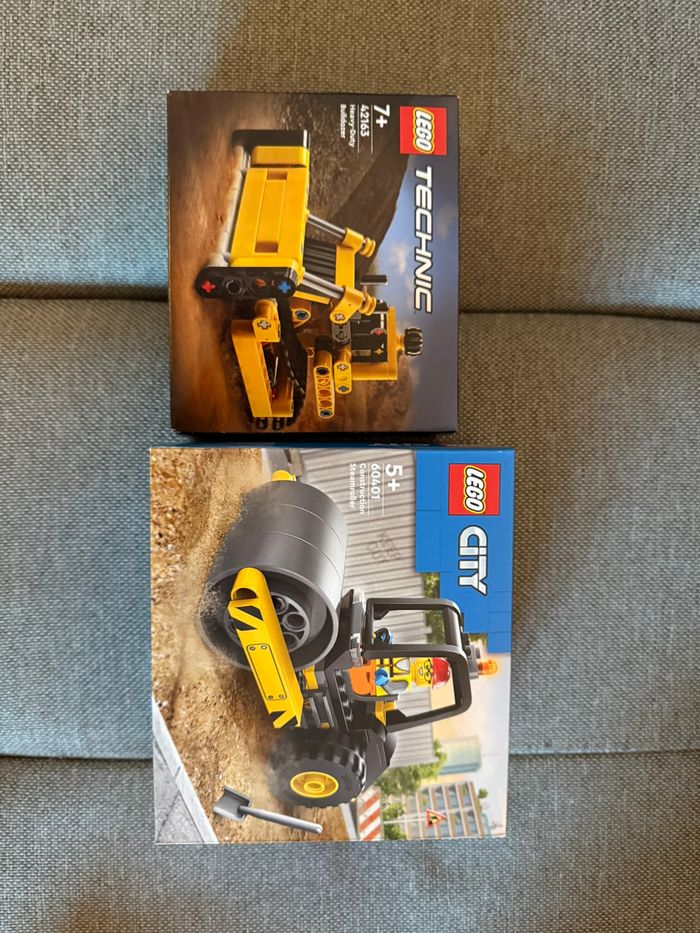 LOT LEGO 42163 + 60401 – Technic & City Chantier – Neufs & Scellés