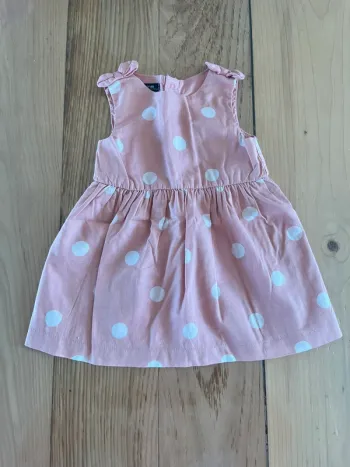 Robe vieux rose à pois 6 mois – Kiabi