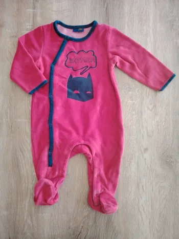Pyjama velours 1 pièce Batman