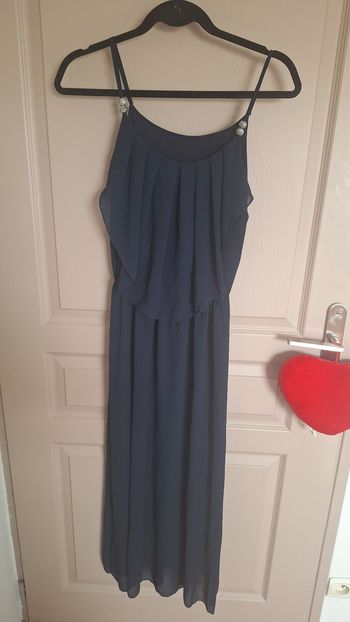 Robe longue bleu nuit