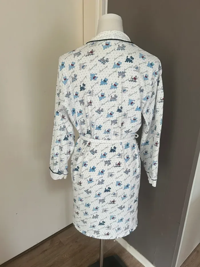 Chipie peignoir en coton, robe de chambre déshabillé, tenue de nuit, femme, taille 1/36 - photo numéro 3