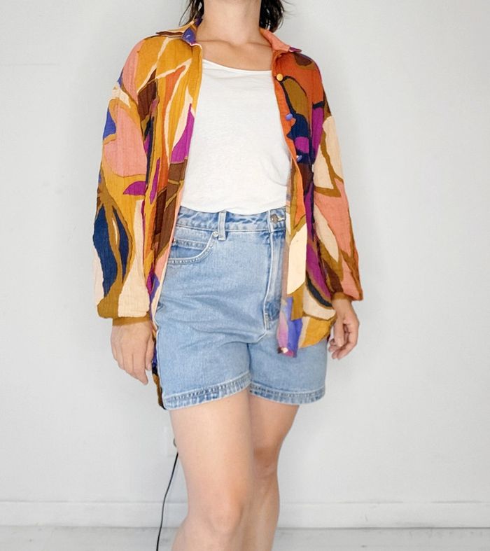 Short jean taille haute RVCA T.36 - photo numéro 3