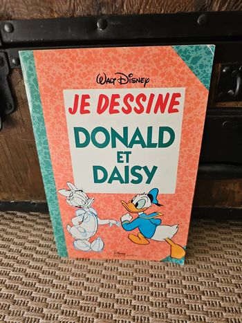 Livre je dessine Donald et daisy vintage