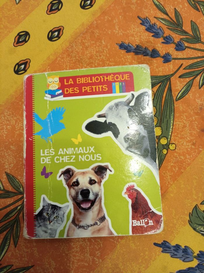 Livre en carton la bibliothèque des petits les animaux de chez nous