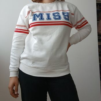 Pull blanc Kiabi Taille S