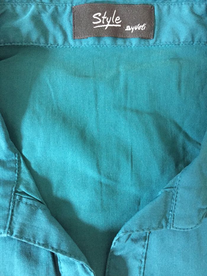 chemisier turquoise 38/40 - photo numéro 2