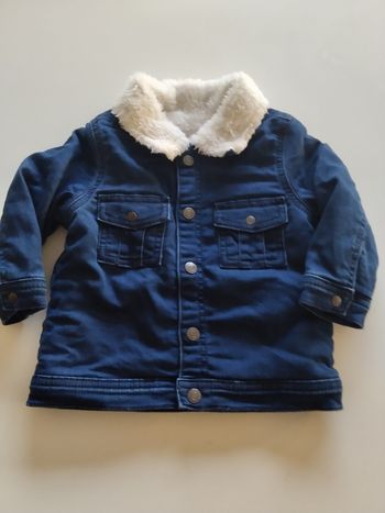 Veste effet jean doublée sherpa 