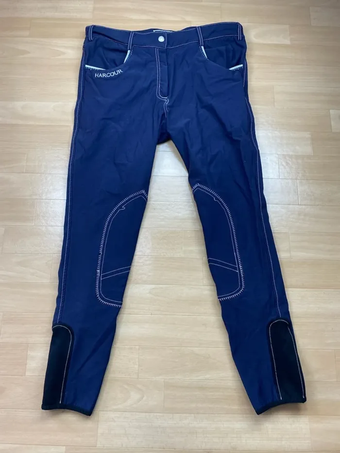 Pantalon d’équitation Harcour – Bleu marine – Taille 40 - photo numéro 4