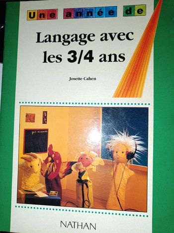 livre pédagogique une année de langage avec les 3/4 ans