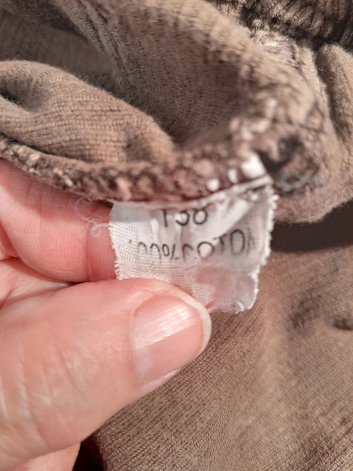 Pantalon Évasé Femme Velours Côtelé Marron - Lisaka - T.38 - photo numéro 7