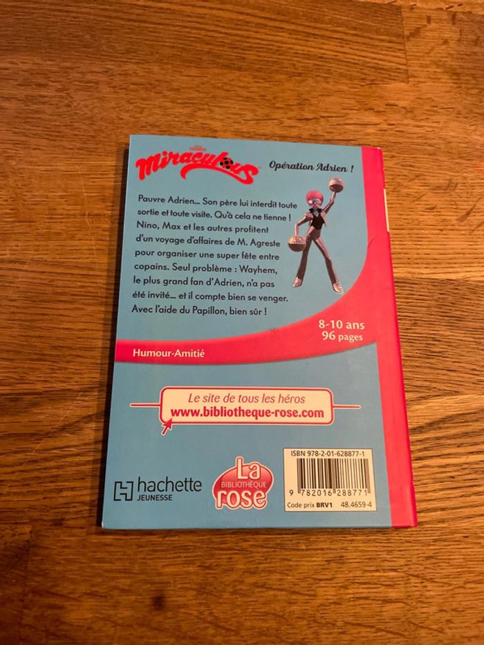 Livre La bibliothèque Rose Miraculous Opération Adrien ! Numéro 26 - photo numéro 3