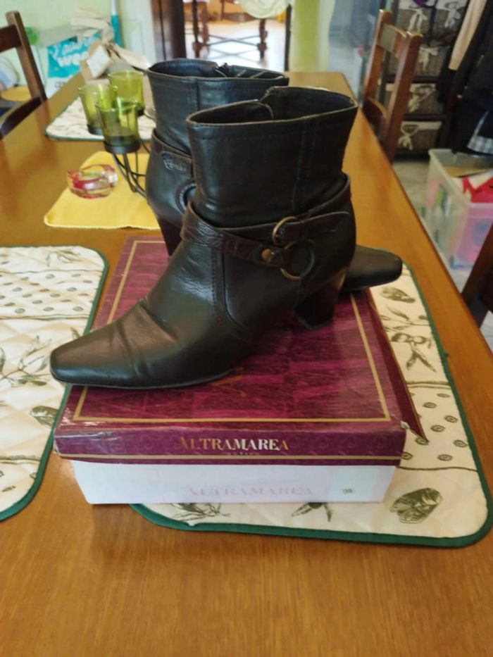 Bottines noires similicuir taille 39 Altramarea - photo numéro 18