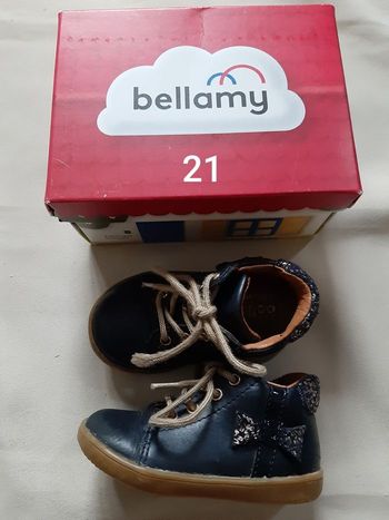 chaussures à lacets bleu marine fille - Bellamy - pointure 21