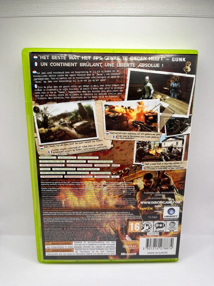 Far Cry 2 Xbox 360 Classics Game - Microsoft Pal Cib VGC - photo numéro 2