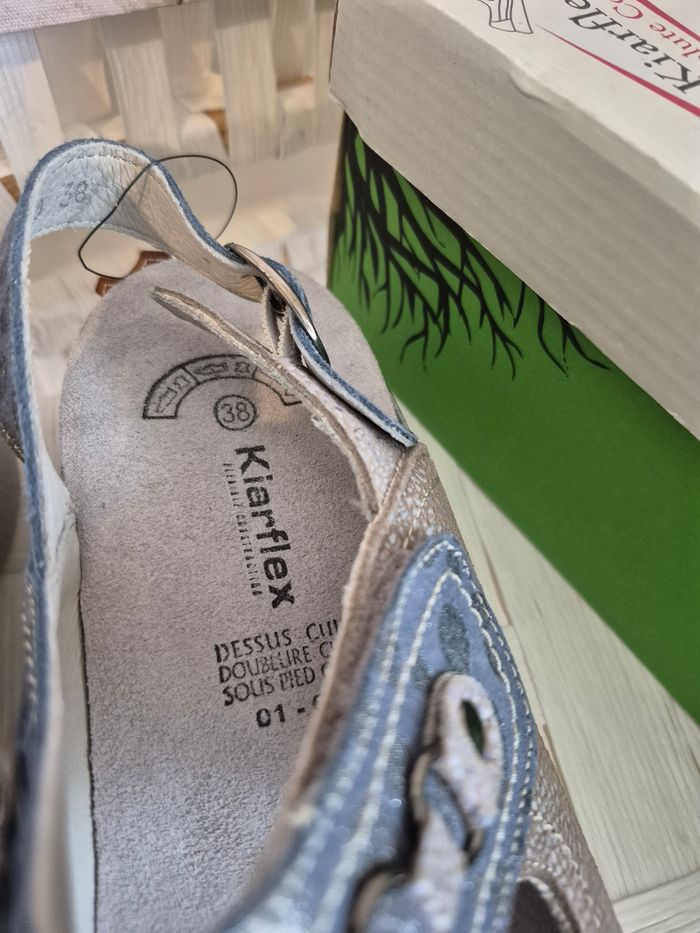 💕Magnifiques sandales confort Kiarflex NEUVES tout cuir T38 femme 💕 - photo numéro 10