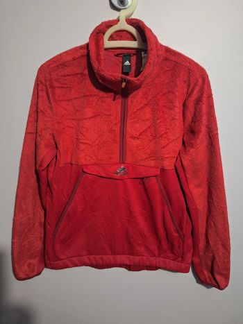 Polaire adidas bi matière rouge femme - taille S