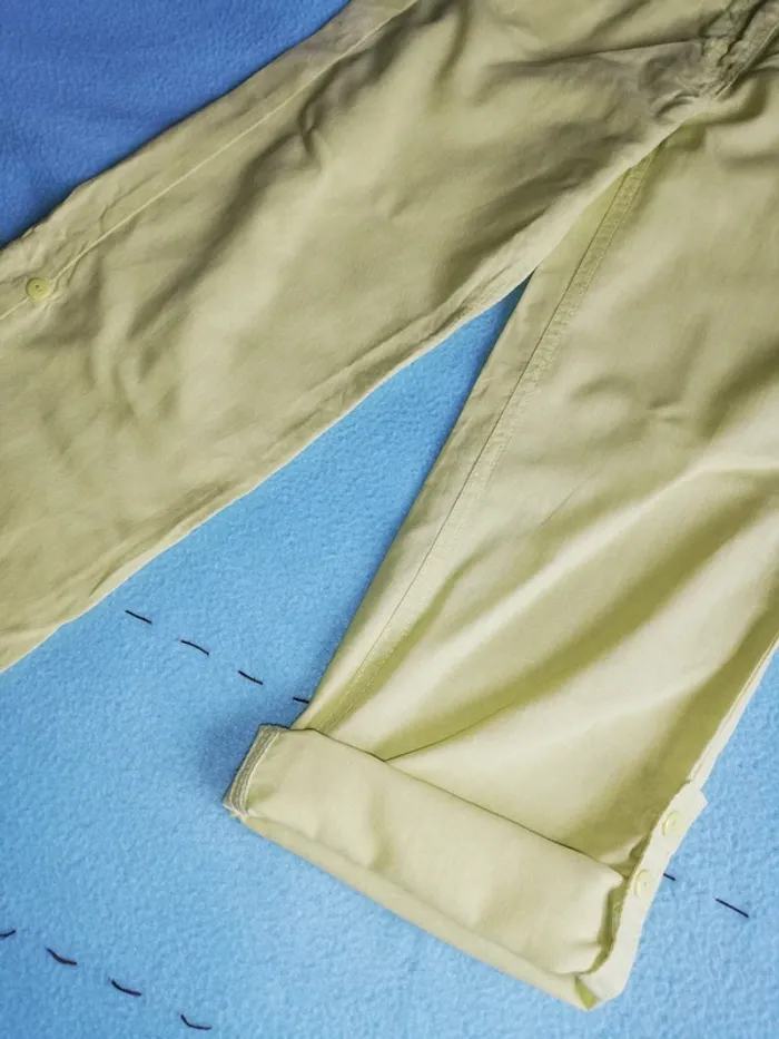 Pantalon en lin vert clair - photo numéro 3
