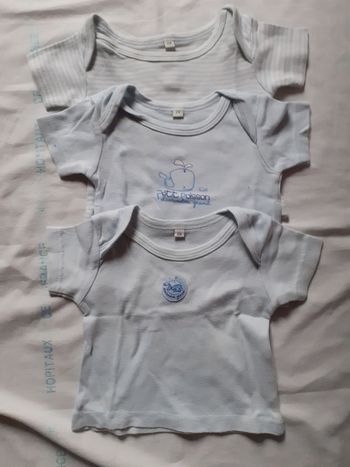 Lot de 3 tee shirts bleus clair