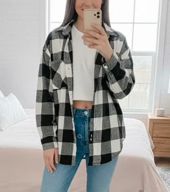 Chemise à carreaux H&M – Taille 36 – Très bon état