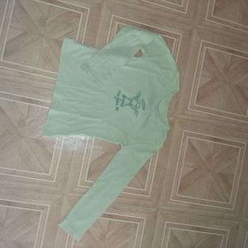 Tee shirt 6 ans coton vert pâle
