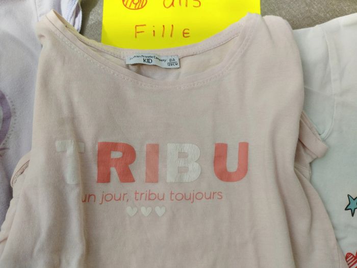 Lot de 3 tee-shirt manches courtes 6 ans fille - photo numéro 3