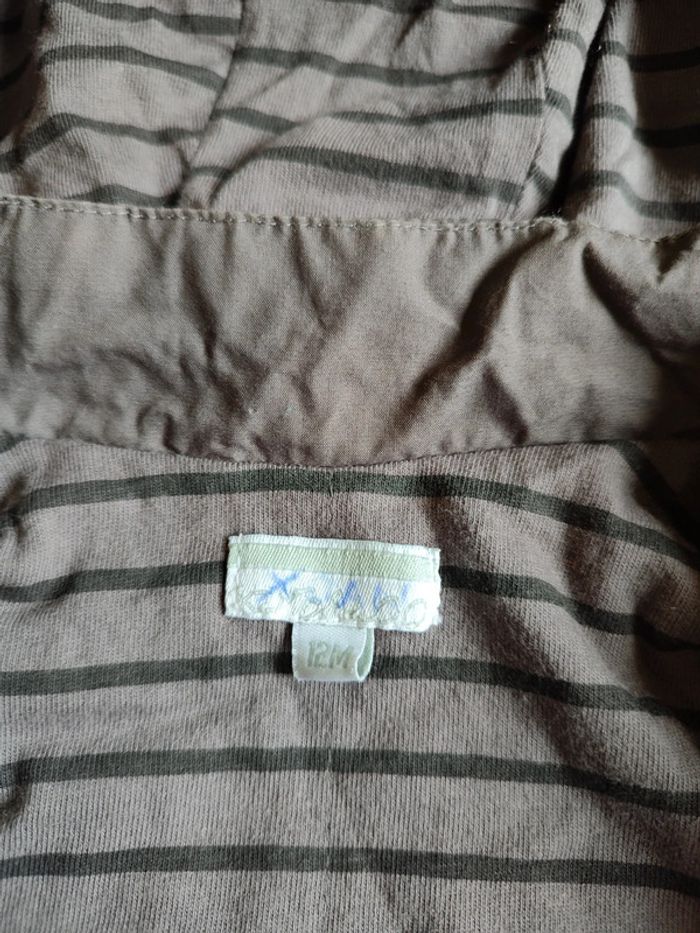 Veste coupe-vent doublée grise à capuche amovible Kimbaloo 9M - photo numéro 4