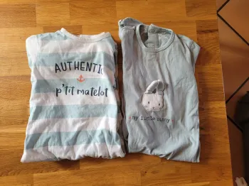 2 pyjamas coton mi saison 18 mois