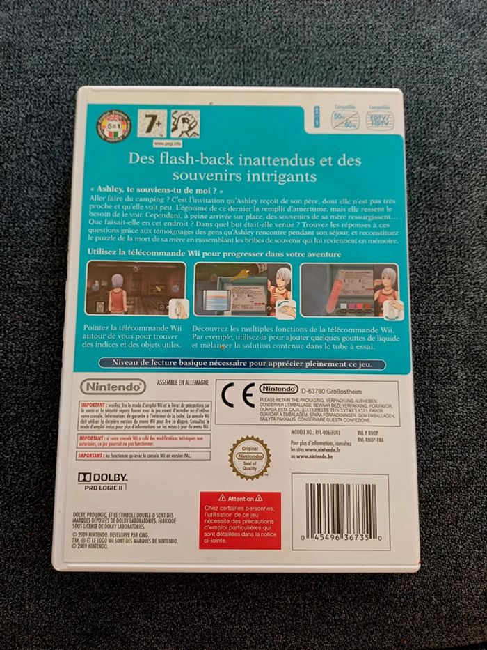 Jeu video wii Nintendo Another code : R - photo numéro 3