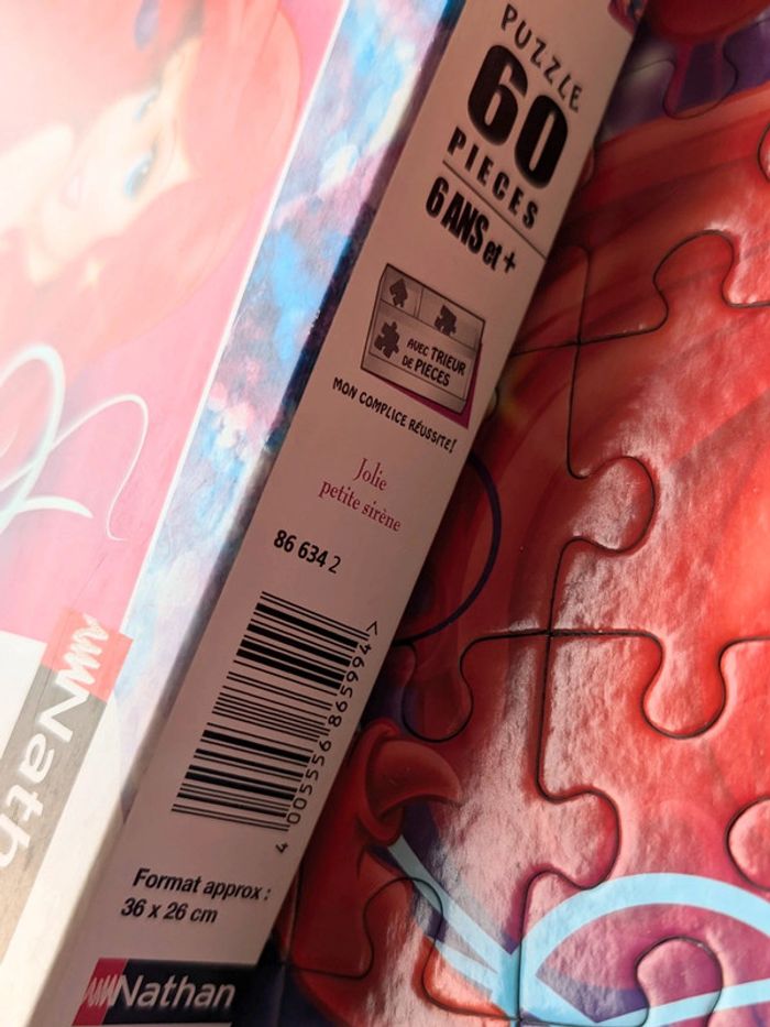 Puzzle 60 pièces La petite Sirène - photo numéro 2