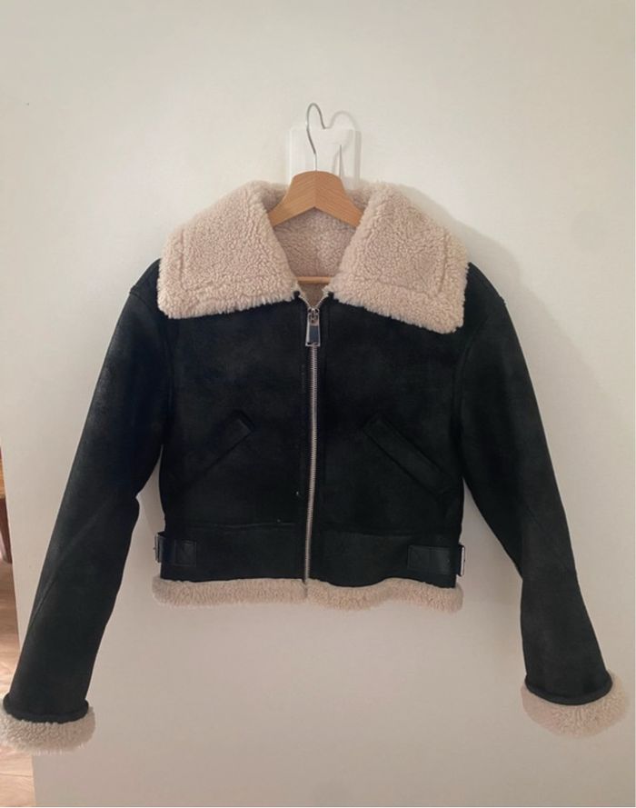 Blouson court double face