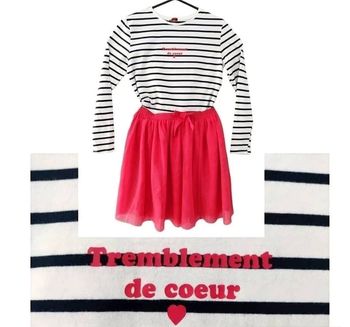 12 ans ensemble teeshirt tape a l oeil et jupe kiabi