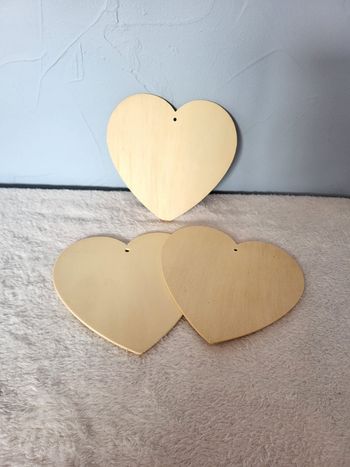 Lot de grands coeurs en bois - Baker ROSS - activité manuelle enfants