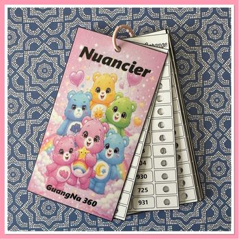 Nuancier guangna 360  numéroté 