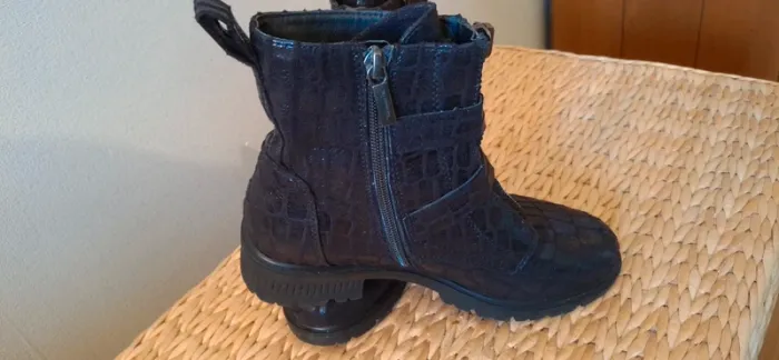 Botines noir cuir tamaris neuves t36 - photo numéro 4