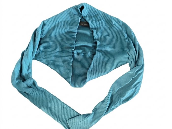 Boléro femme bleu canard - photo numéro 1