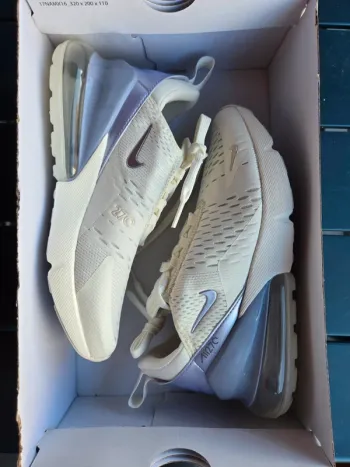 Nike air max 270 femme blanc lila taille 37,5 neuves