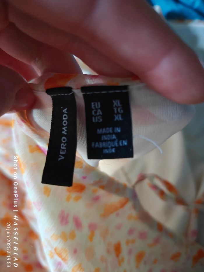 Belle robe d'été fleurie jaune et orange - photo numéro 8