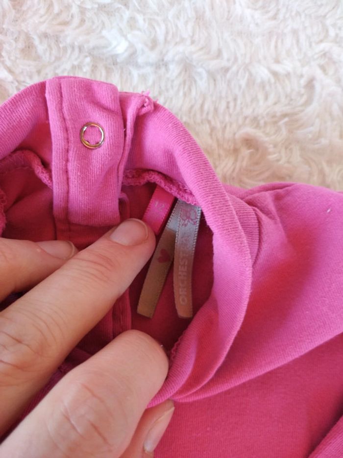 Sous pull col roulé manches longues Fille 12 mois Orchestra - photo numéro 7