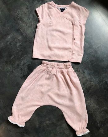 Ensemble léger tunique et saroual 9 mois kiabi