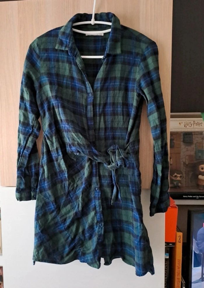 Chemise longue en coton