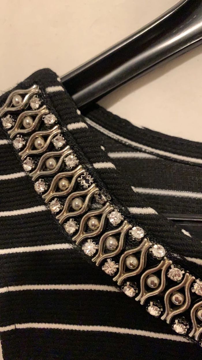 Débardeur collier strass intégré - photo numéro 3