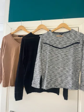 🔹 Lot de 3 pulls tendance – Pimkie, Lola Liza & Kiabi 🔹