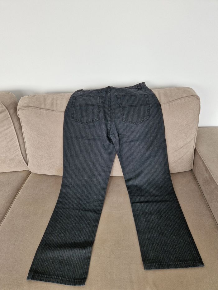 Pantalon homme noir à rayures grises Tissaia - photo numéro 10