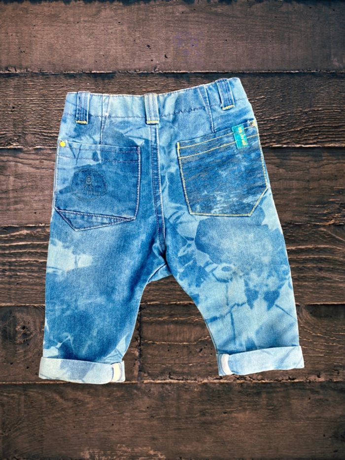 Upcycling - Jean bébé psychédélique tie and dye - photo numéro 4