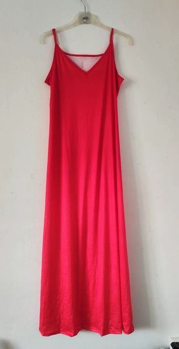Robe longue rose femme XL