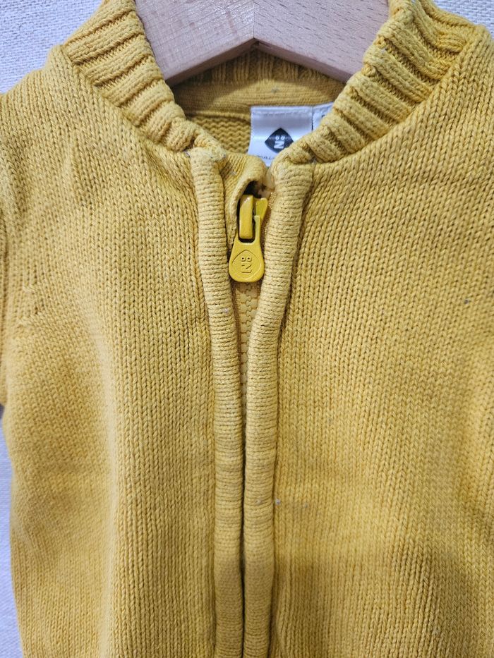 Gilet à zip grain de blé  3 mois - photo numéro 3