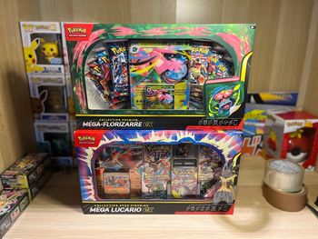 Pokémon lot 2 coffrets Mega Florizarre et Mega Lucario 