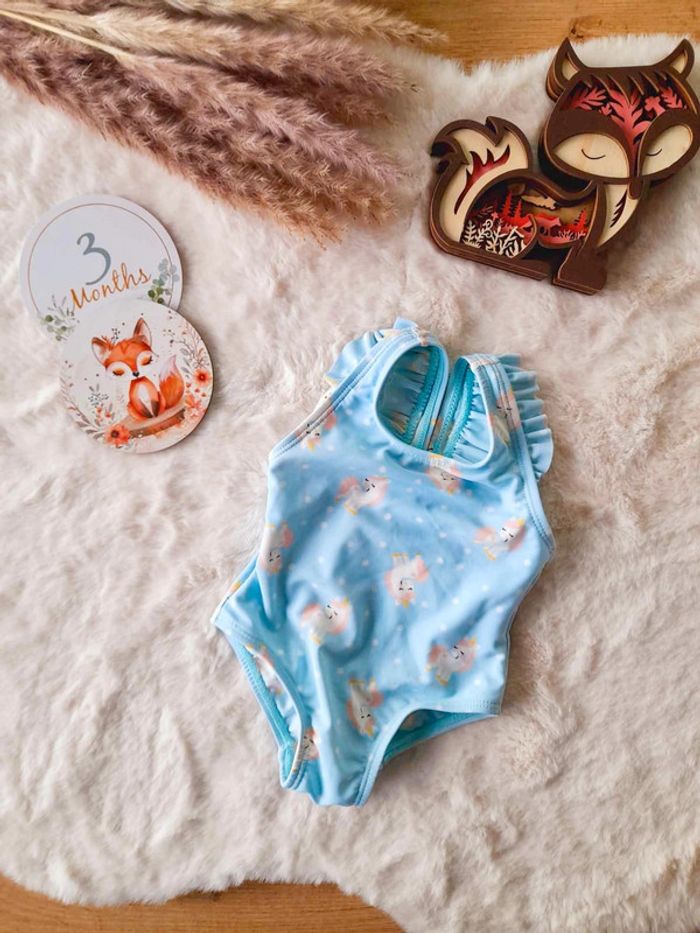 Maillot de bain une pièce licorne 3 mois
