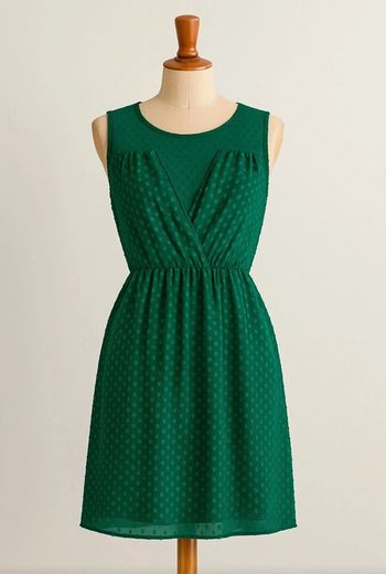 Robe verte fluide zara taille 36